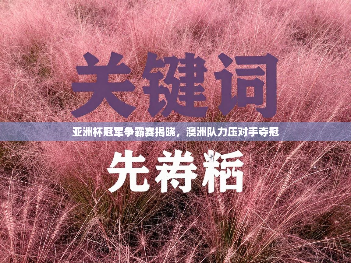 亚洲杯冠军争霸赛揭晓，澳洲队力压对手夺冠  第2张